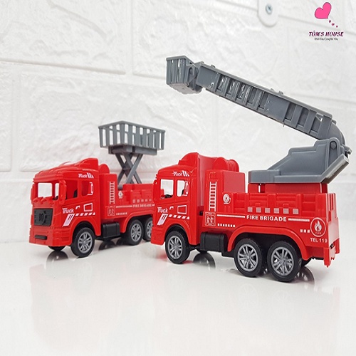 Bộ 4 Xe Ô Tô Đồ Chơi Chạy Bánh Đà Cho Bé