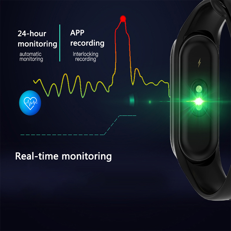 Đồng Hồ Thông Minh M4 Mi Band 4 Xiaomi Ip67 Chống Thấm Nước Theo Dõi Sức Khỏe