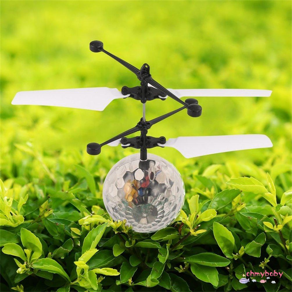 【OMB】 RC Flying Crystal Ball LED Flashing Light Infrared Induction Helicopter Ball