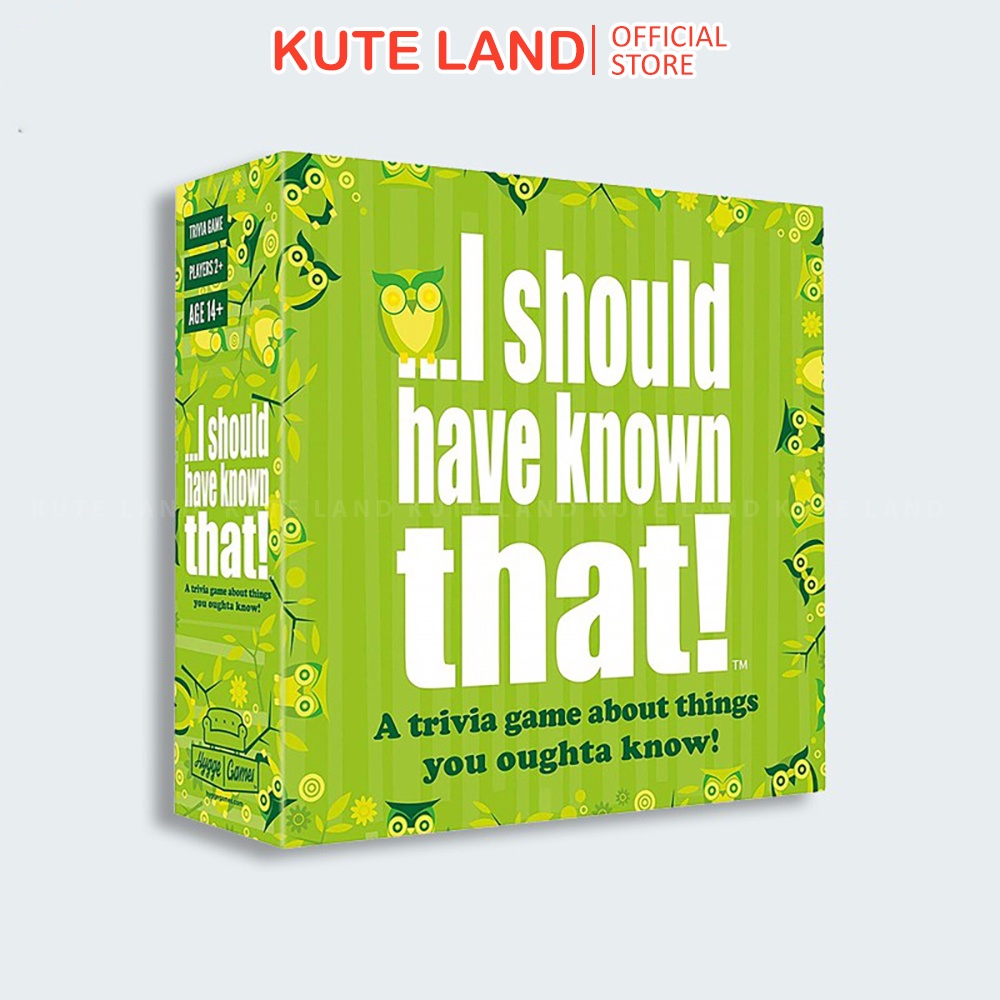 Bộ Thẻ Bài Trò Chơi Board Game I Should Have Known That Vui Nhộn Sáng Tạo BG16