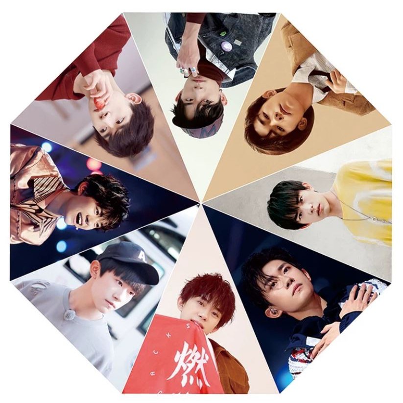 Ô - dù tự động in hình Lý Hiện, Trần Tình Lệnh, Tiêu Chiến, Vương Nhất Bác, TFBOYS Thiên Tỉ