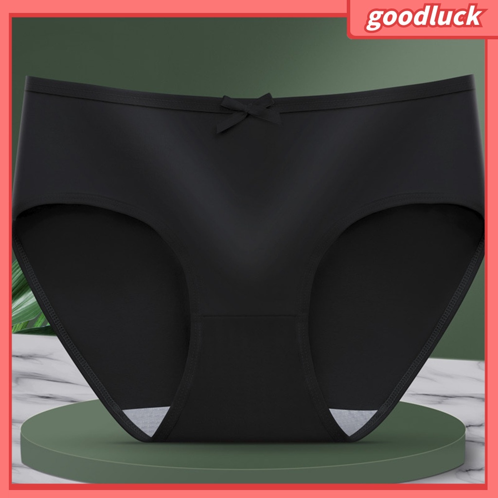 |Golck| Quần Lót Lưng Vừa Co Giãn Thoáng Khí Phong Cách Hàn Quốc Cho Nữ