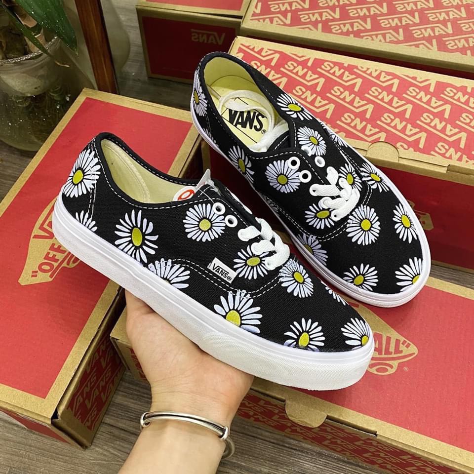 Giày vans classic hoa cúc fullsize