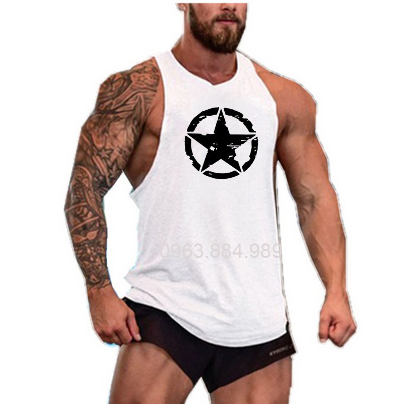 Áo ba lỗ A.102 tập GYm, thoáng mát cho anh em chất cotton nhẹ nhàng, mỏng thoáng mát, cho anh em chơi thể thao, tập gym