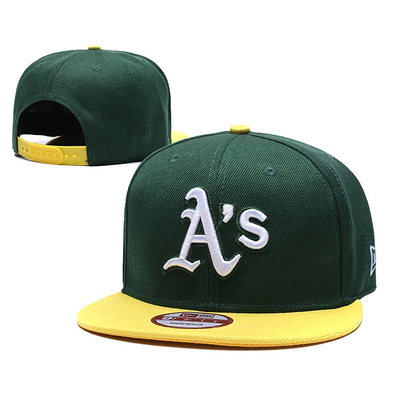 ✨New Era MLB Hat Oakland Athletics A's Baseball Cap Embroidery 9FIFTY Men Women Hats Sports Fashion Golf Running Topi Caps with Adjustable Strap IDVI 4DNL