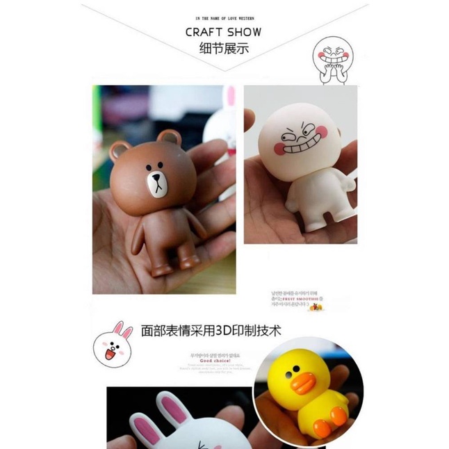 Búp bê nhân vật hoạt hình tùy chọn đáng yêu dành cho trang trí bên trong xe hơi căn hộ