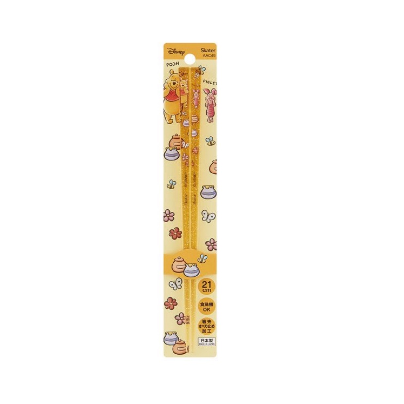Đũa Acrylic 21cm Hình Winnie the Pooh / Chip &amp; Dale / Toytory Aline Sản Xuất Tại Nhật Bản AAC45