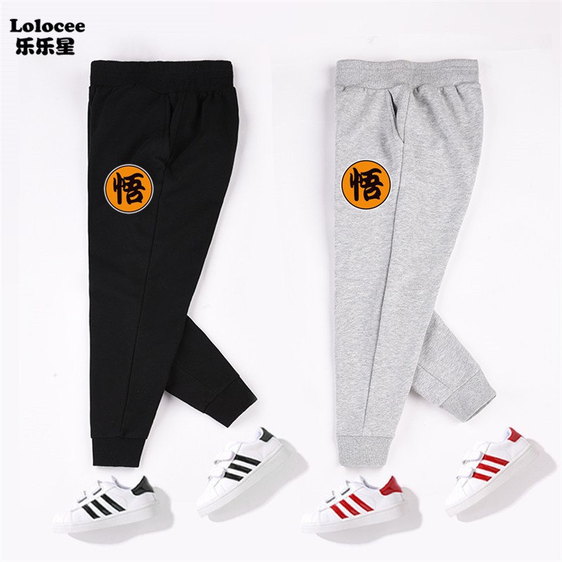 DRAGON BALL Quần Jogger Cotton Họa Tiết Son Goku Ngộ Nghĩnh Cho Bé Trai