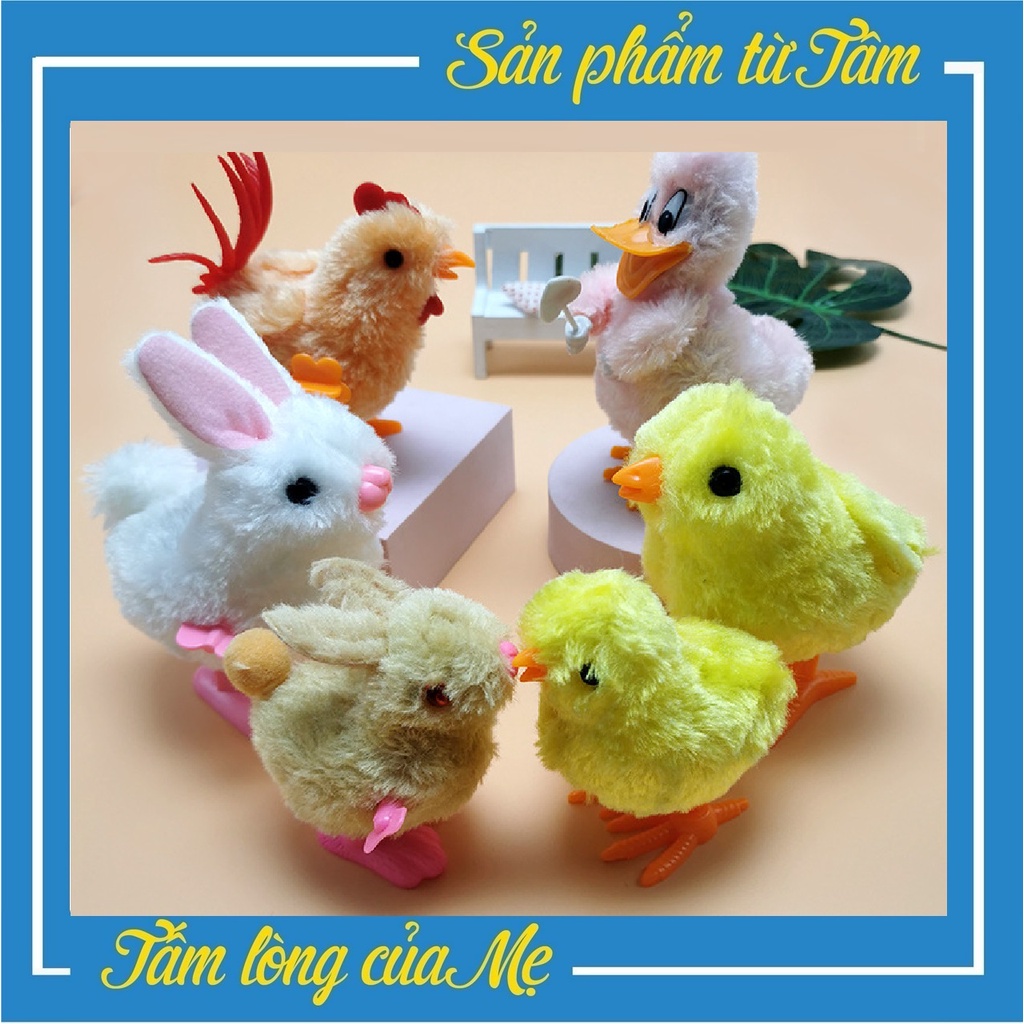 Đồ Chơi Gà Bông Chạy Cót Cho Bé - Đồ Chơi Con Vật Độc Đáo