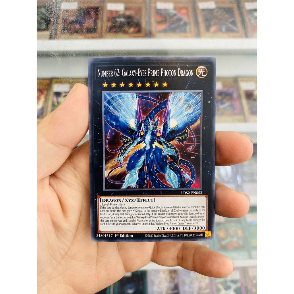 Thẻ Bài YugiOh! Mã LDS2-EN053 - Number 62: Galaxy-Eyes Prime Photon Dragon - Common - 1st Edition