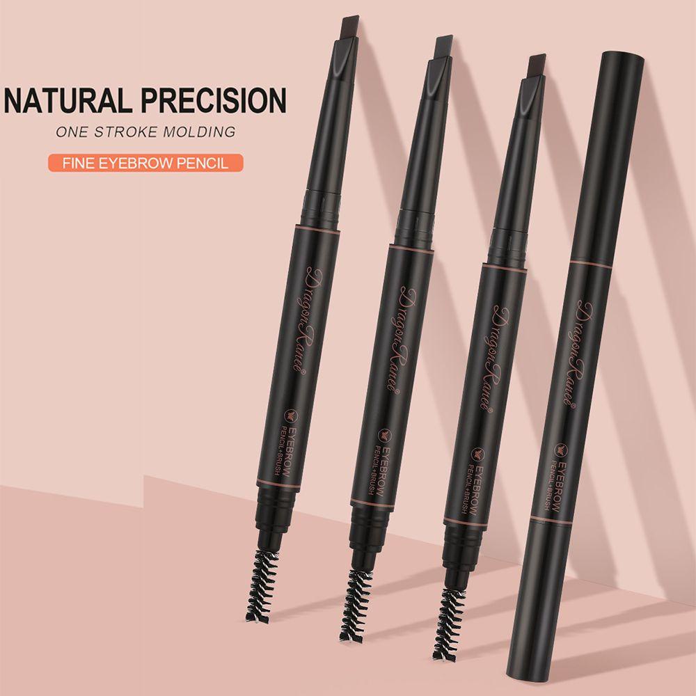 Bút Kẻ Lông Mày 4 Màu Tự Nhiên Có Cọ Trang Điểm Lông Mày Cho Nữ