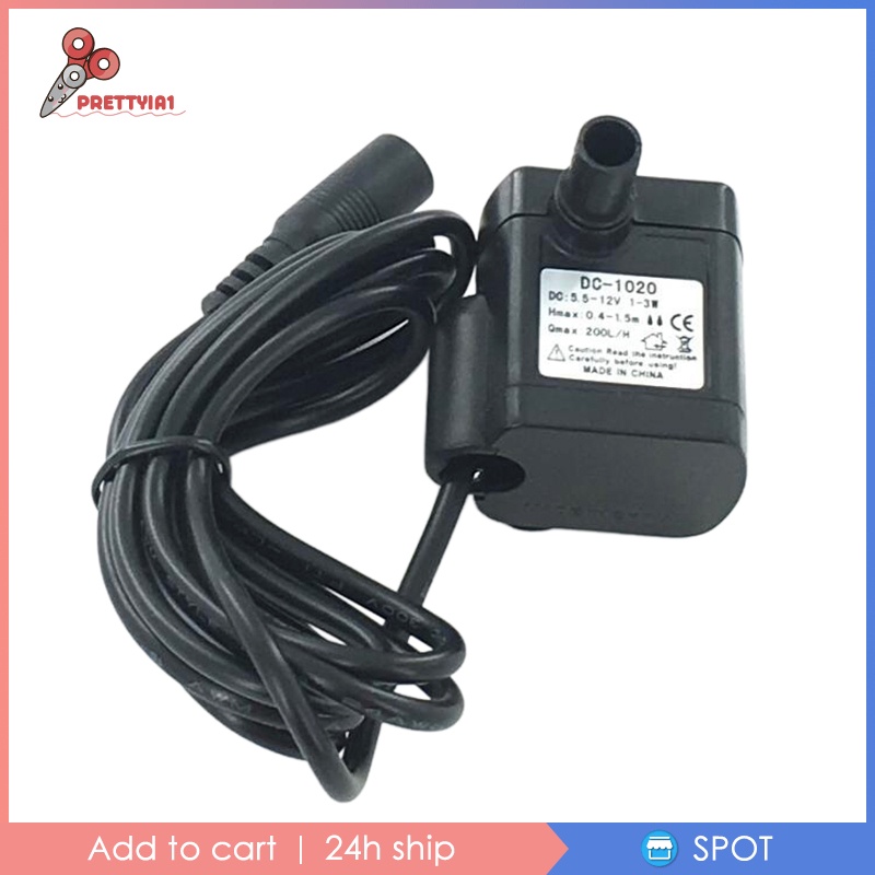 [Prettyia1] Máy Bơm Nước Mini Không Chổi Than 3W 12V Cho Bể Cá