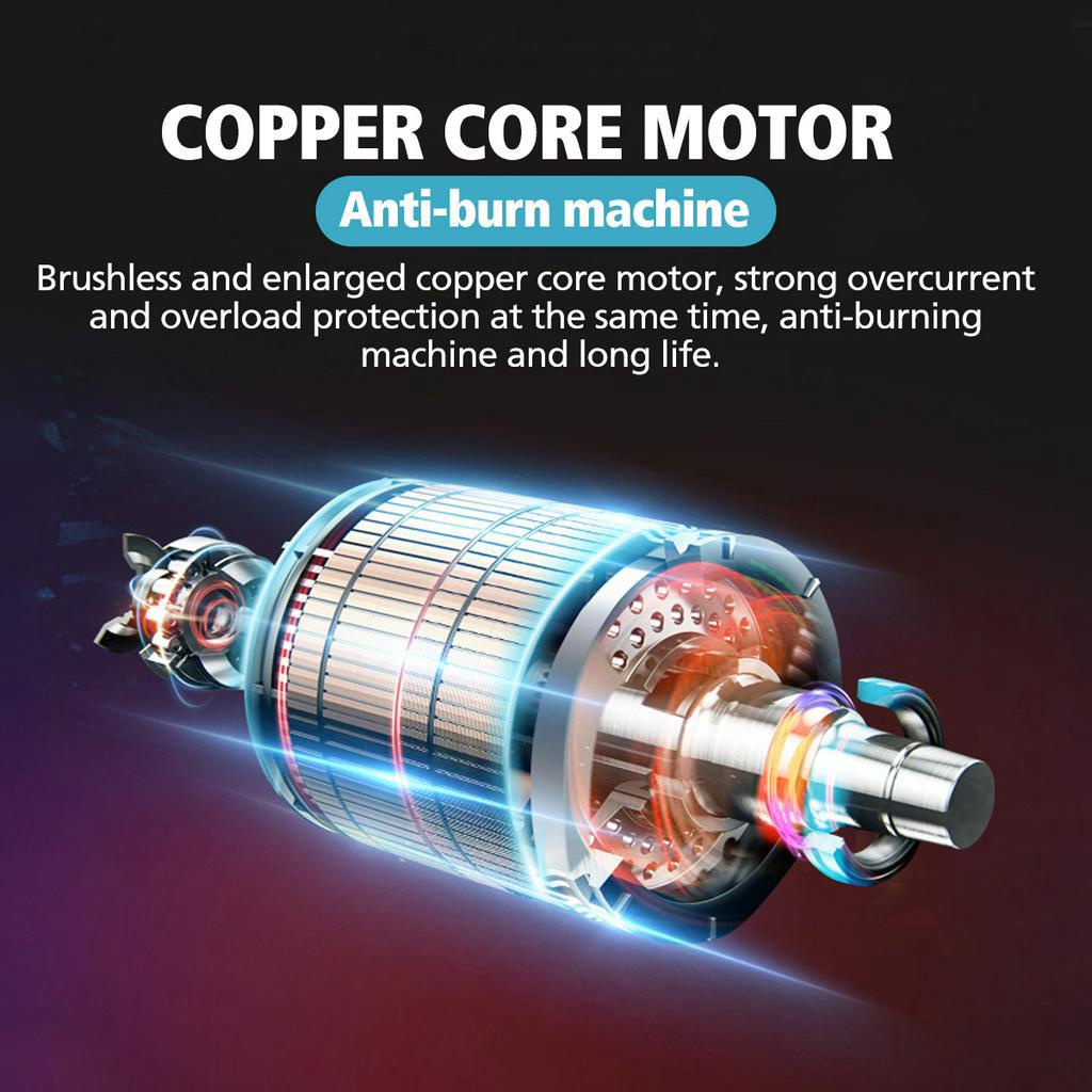 Máy Mài Điện Không Chổi Than 100 / 125mm Cho Pin 18v  18v 800w Màu Đen / Xanh Dương