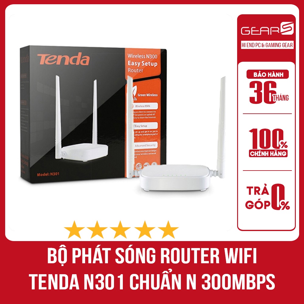 Bộ Phát Wifi Tenda N301 - Bảo hành 36 tháng