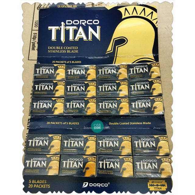 Vỉ 100 lưỡi lam DORCO chính hãng 3 phiên bản tùy chọn