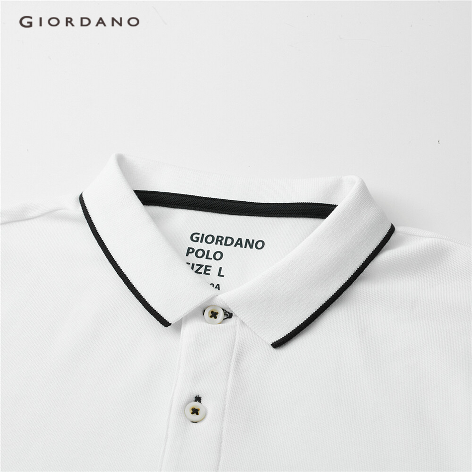 Áo thun polo GIORDANO 01011426 tay ngắn thời trang cho nam | BigBuy360 - bigbuy360.vn