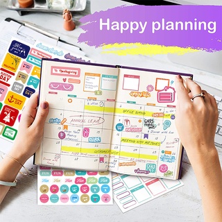 Set 650 miếng dán trang trí sổ ảnh / sổ tay kế hoạch / nhật ký / sổ tay du lịch