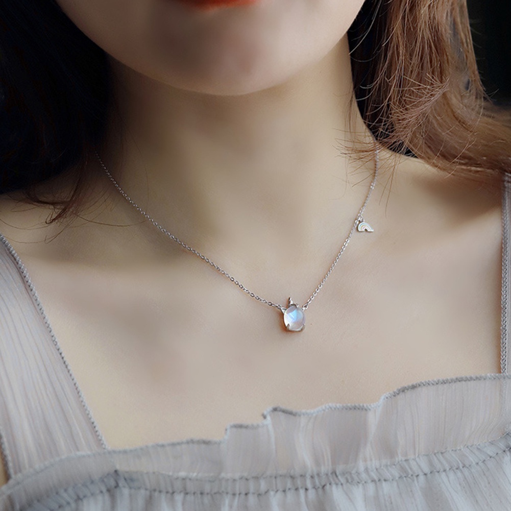 Dây Chuyền Hợp Kim Hình Ngựa Unicorn Đính Đá Xinh Xắn