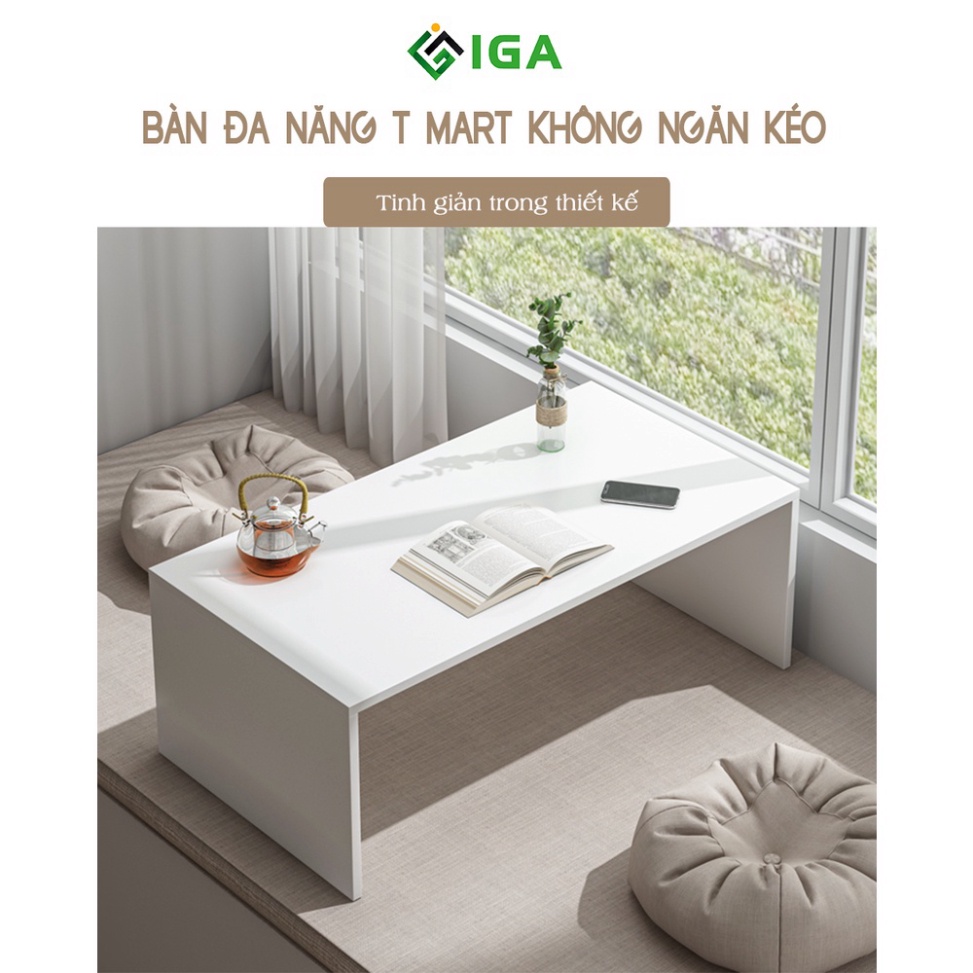 Bàn Trà Đa Năng IGA  1 Tầng Có Thể Làm Bàn Học Bàn Trang Điểm , Bàn Học Ngồ Bệt - GP147B