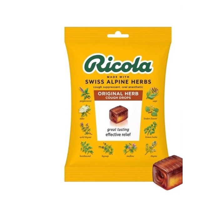 Kẹo Ricola Original 115 viên của Mỹ