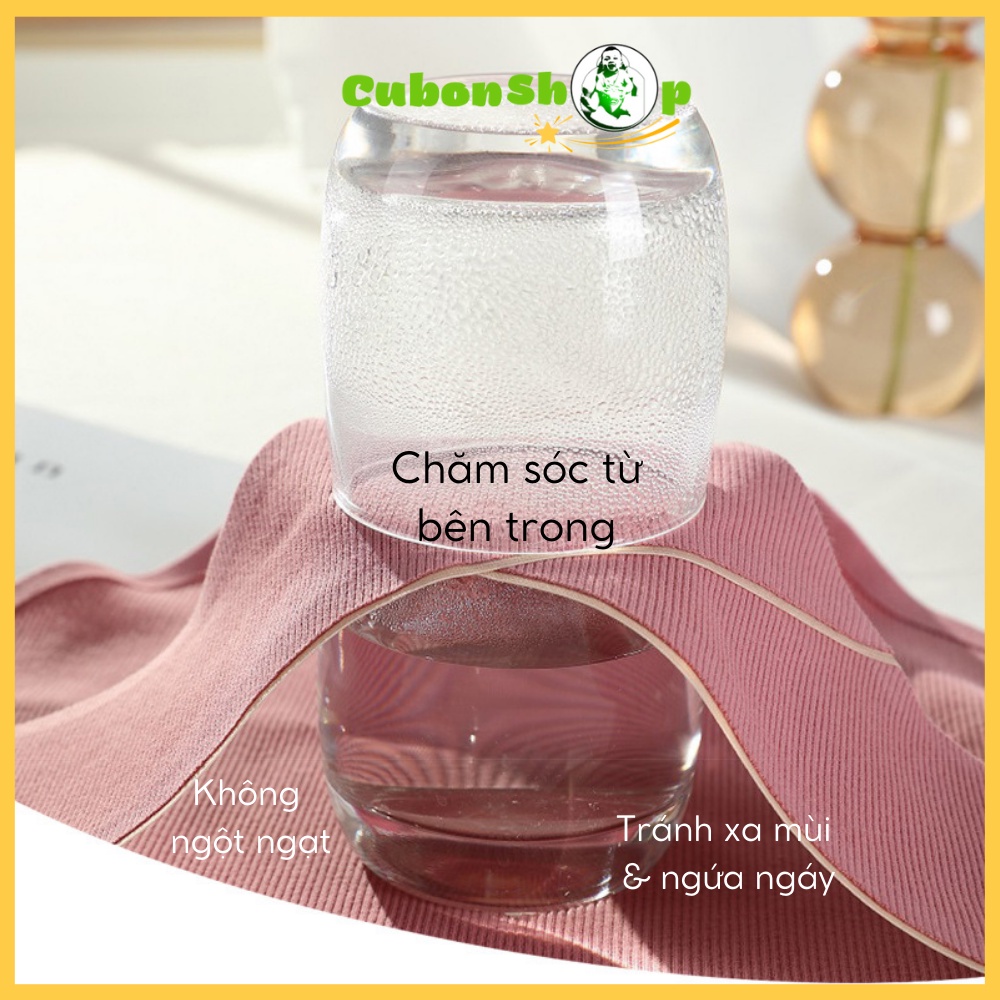 Quần lót bà bầu cạp chéo cotton lụa tơ, Quần chip mẹ bầu và sau sinh mềm mại kháng khuẩn Cubonshop 714
