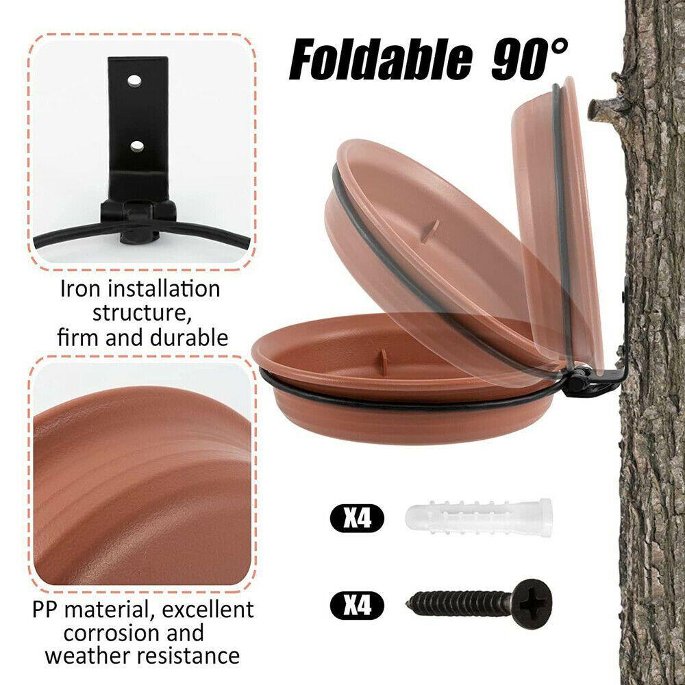 Hộp Đựng Thức Ăn Cho Chim Gắn Tường Kèm Giá Đỡ Tiện Dụng