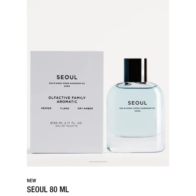 Nước hoa nam Zara Man Seoul 532-8 Sinsa Dong Gangnam-GU 100ml
