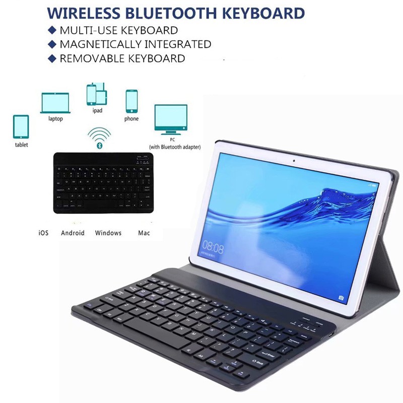 Bao Da Kèm Bàn Phím Bluetooth Cho Huawei Mediapad T10S T5 M5 M6 Matepad 10.4 Matepad Pro 10.8