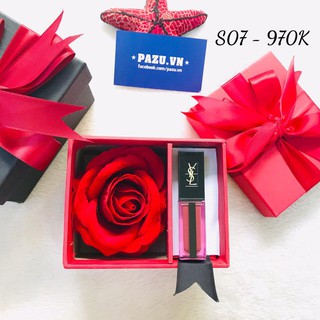 Son Kem YSL Water Stain màu 615, 617 ( Kèm hộp quà hoa hồng)