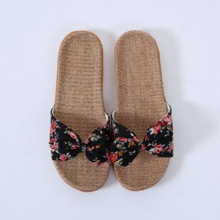 Dép cói nơ hoa cực xinh