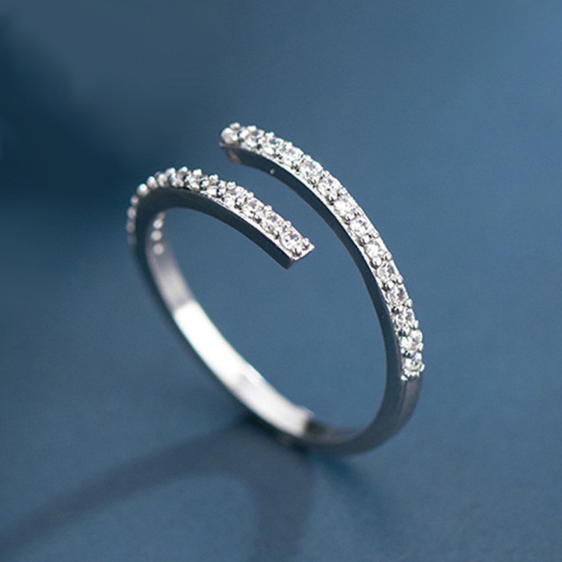 Nhẫn bạc nữ, thiết kế hở có đơn gian điệu đà, thể điều chỉnh sezi  ANTA Jewelry - ATJ7076