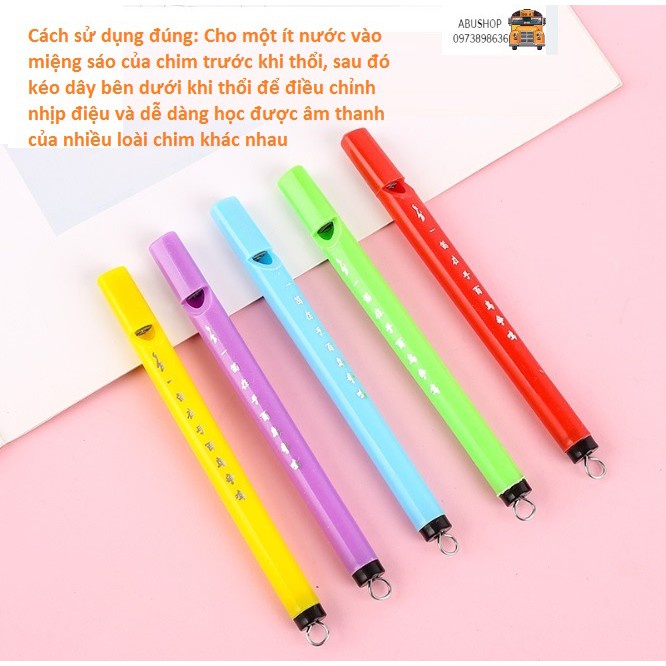 Sáo chim mini đồ chơi kích thích giác quan của trẻ nhỏ