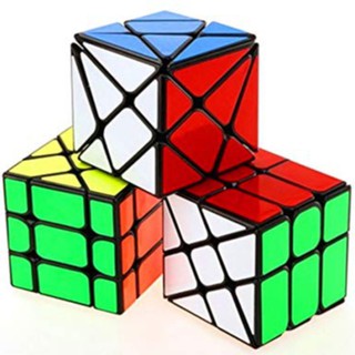 🔥Hot🔥 Combo 3 Khối Rubik Biến Thể Frisher Windmill Axis. Rubic Moyu Qiyi Xoay Trơn Không Kẹt, Không Rít