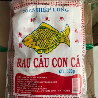 Rau câu con cá 500gr/gói