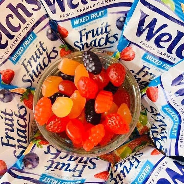 Kẹo dẻo trái cây healthy care Welchs fruits Snack 22.7g/ gói bổ sung vitamin cho bé bằng món ăn vặt Maxwell