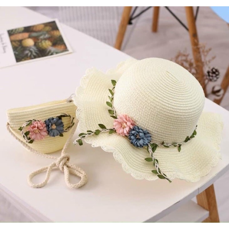 SÉT MŨ VÀ TÚI ĐEO CHÉO CHO BÉ