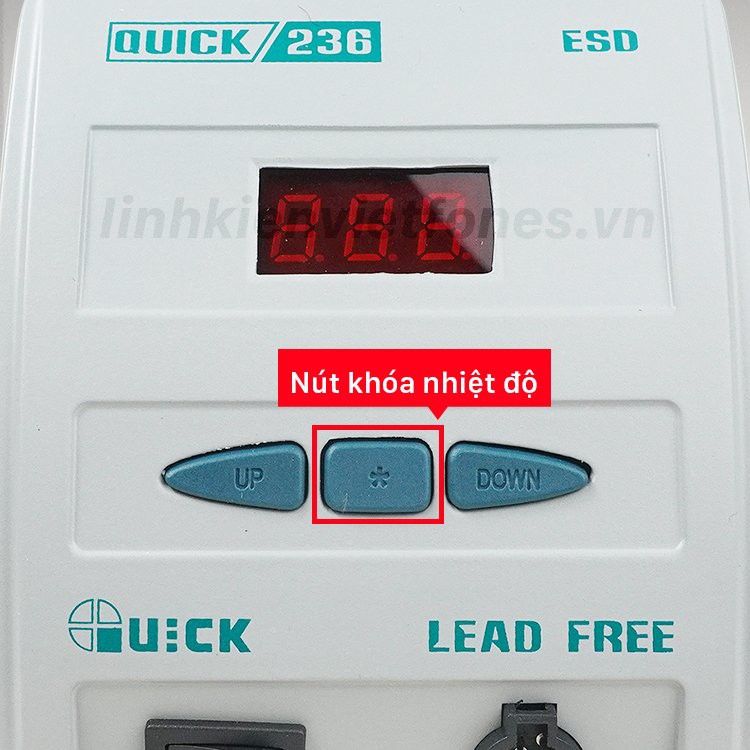 Máy hàn Quick 236 ESD chính hãng, máy hàn chỉnh nhiệt công suất 90w, dãy nhiệt 80 ~ 480 độ