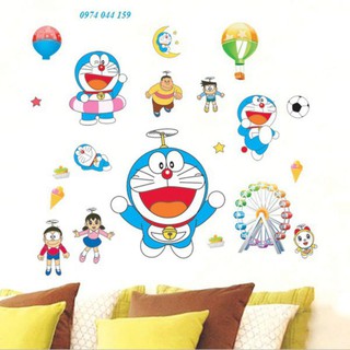 Decal dán tường: Doremon hài hước