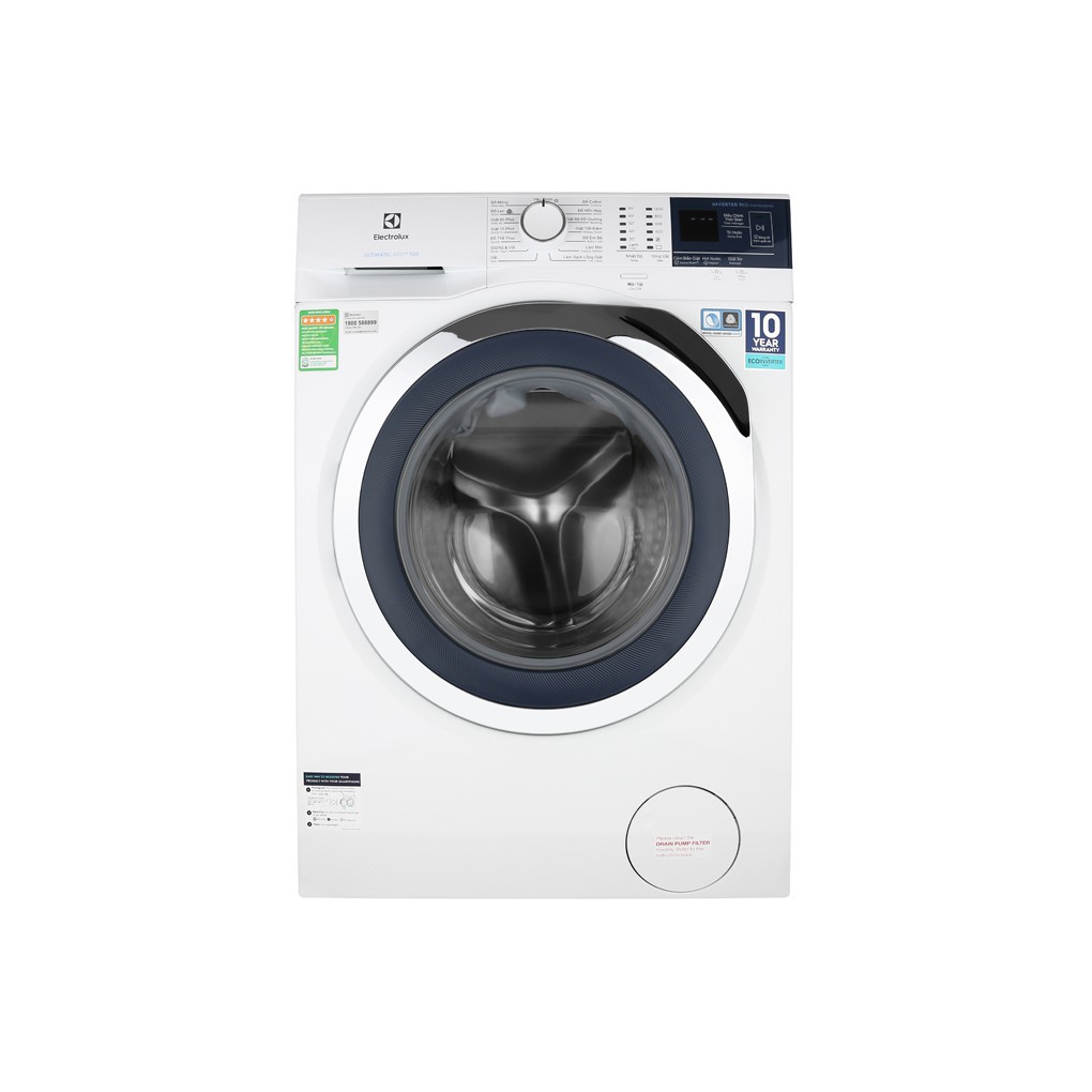 Máy giặt Electrolux 9 kg Inverter màu trắng EWF9024BDWA