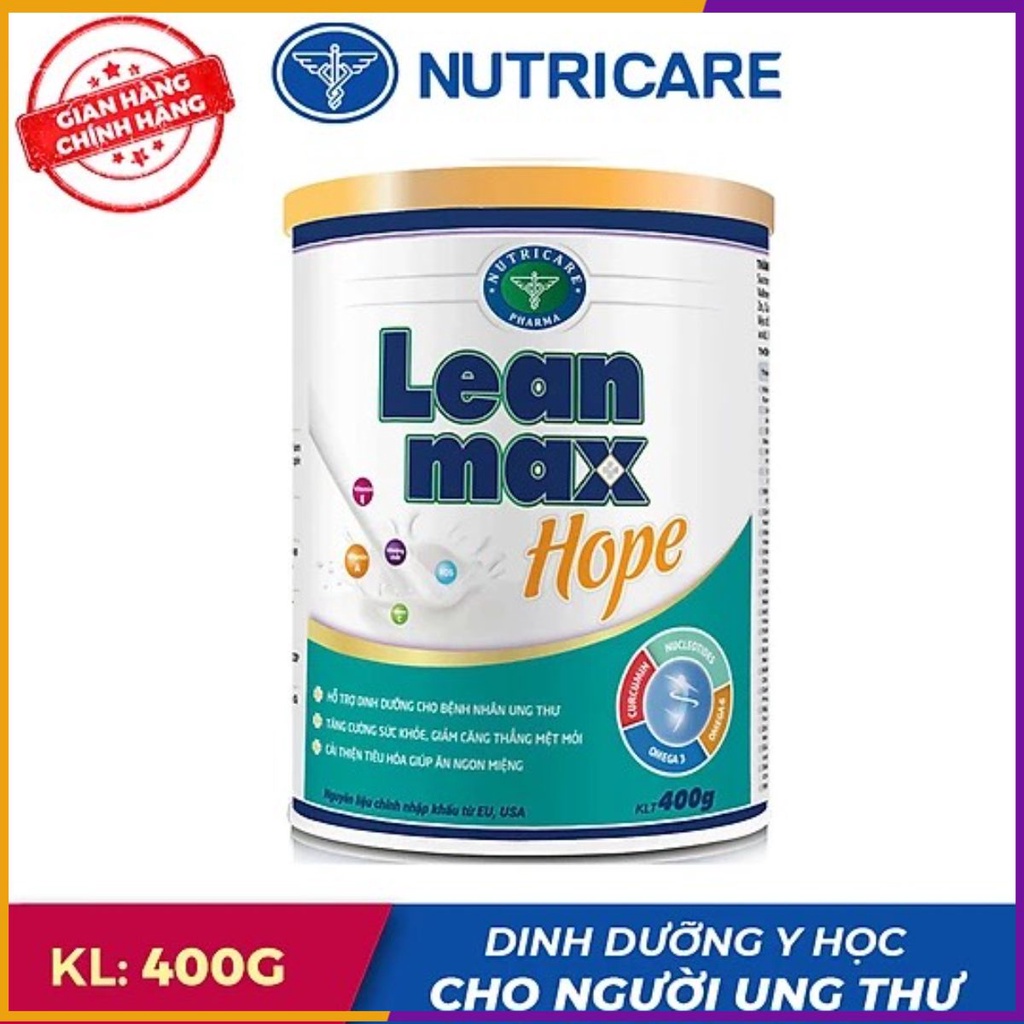 LEANMAX HOPE-DINH DƯỠNG CHO NGƯỜI UNG THƯ
