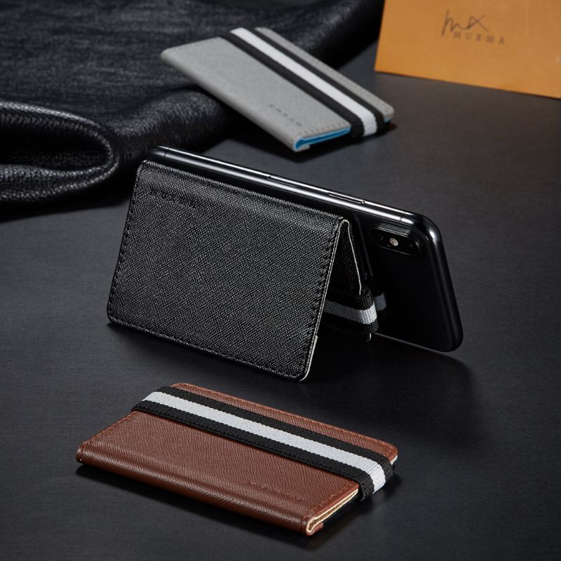 Youyo RFID Ví Da Thật Dán Đựng Thẻ Tín Dụng Có Miếng Dán C