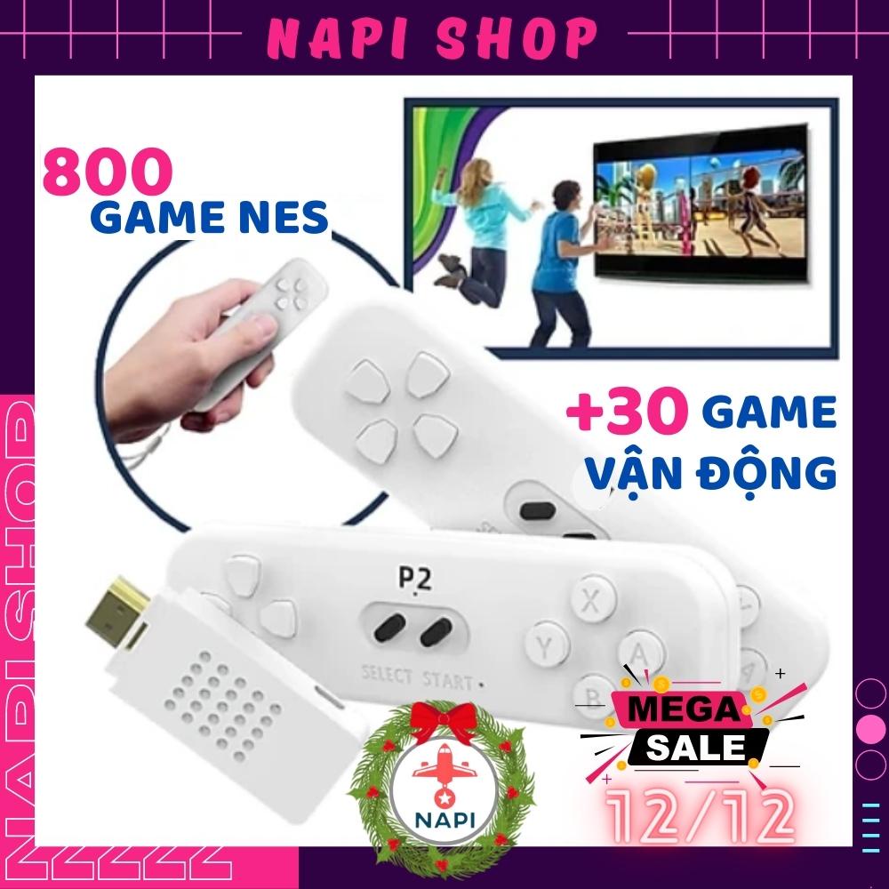 Máy chơi game stick NES 800 trò chơi + 30 Game vận động điện tử 4 nút không dây HDMI Y2 FIT