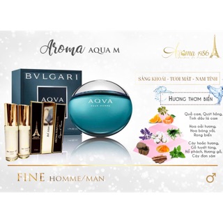 Tinh dầu nước hoa Pháp Aroma BVL AQua M