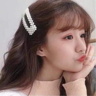 [Freeship] SET 4 KẸP TÓC MÁI SIÊU XINH GIẢ NGỌC TRAI HÀN QUỐC