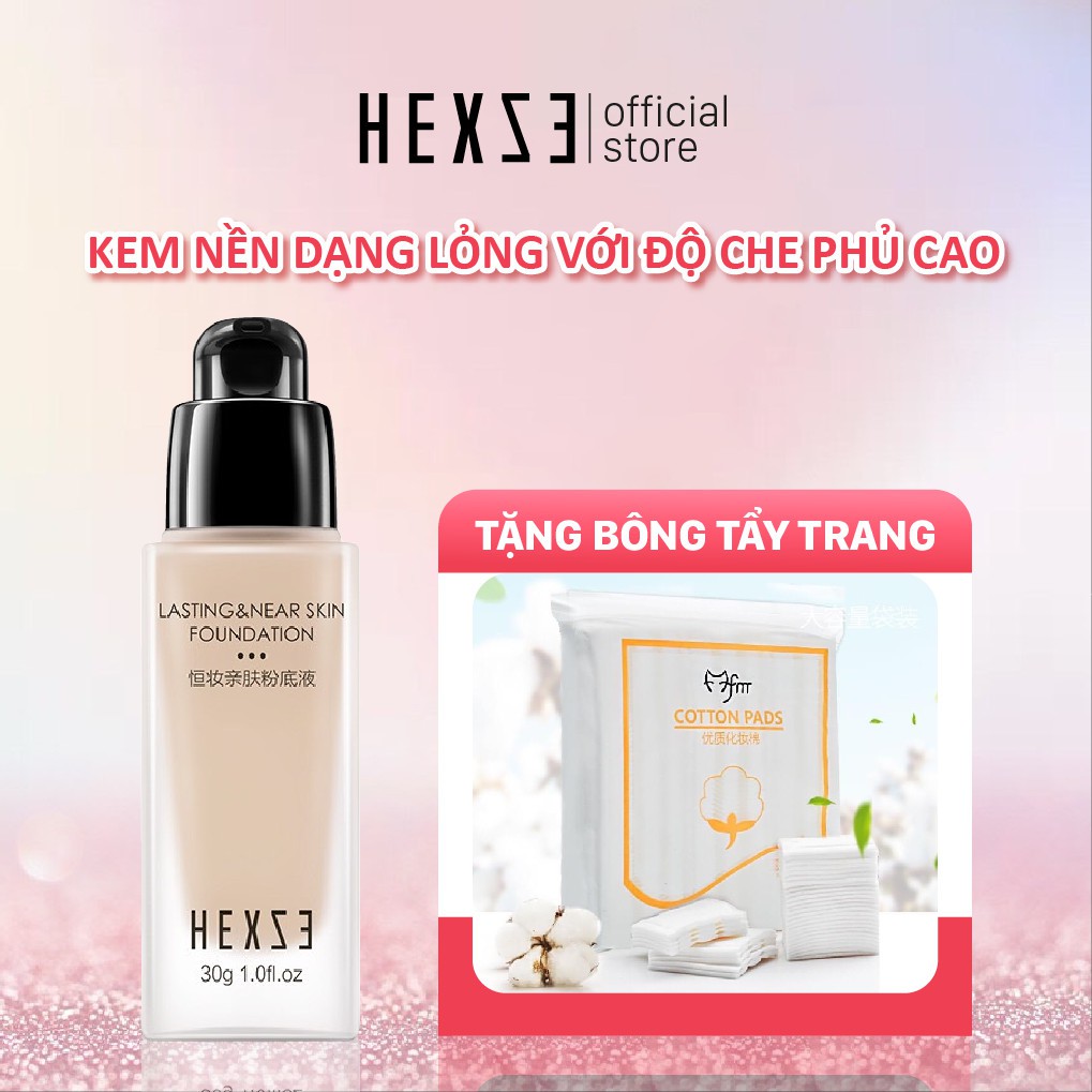 Kem nền HEXZE dạng lỏng có độ che phủ cao 2 tone màu phù hợp với mọi loại da | BigBuy360 - bigbuy360.vn