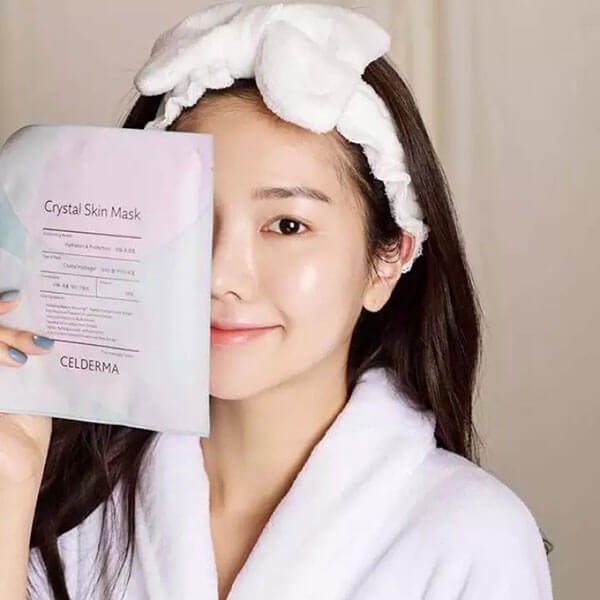 Mặt Nạ Celderma Crystal Dưỡng Trắng Sáng Da Dạng Thạch Hàn Quốc - Full hộp