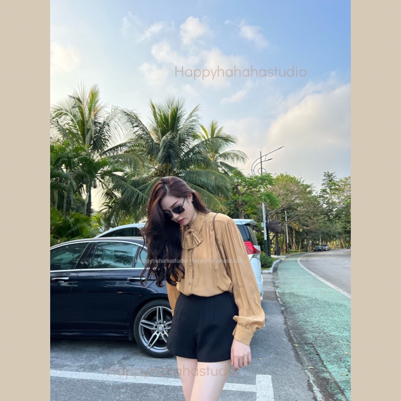 Quần sooc dạ happyhahahastudio Tk35