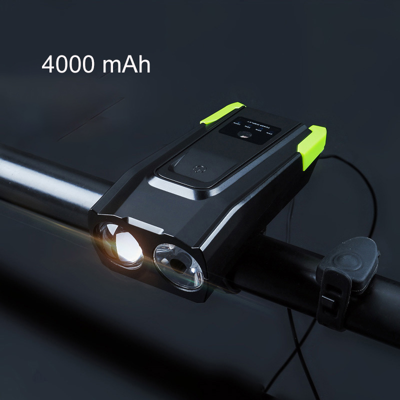 Đèn pha xe đạp thông minh MOSOWORLD 4000mah có còi 800lm