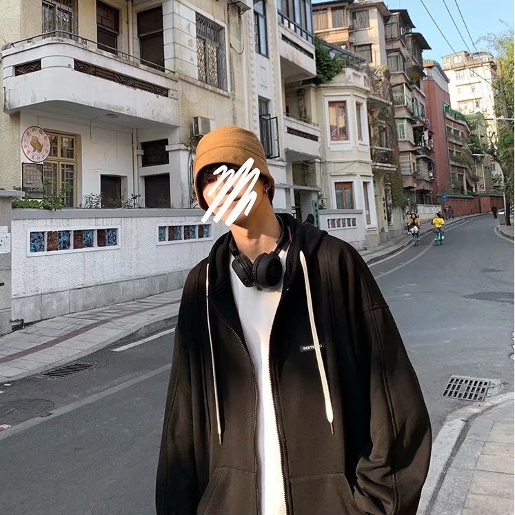 Áo khoác kiểu cardigan có mũ dáng rộng thời trang dành cho cặp đôi | BigBuy360 - bigbuy360.vn