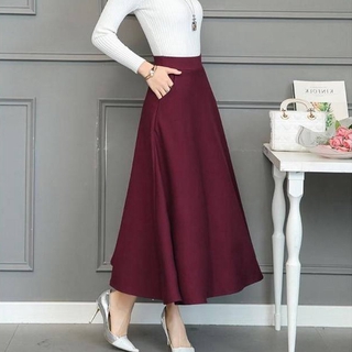 Chân Váy Dài Chữ A Bằng Vải Chiffon Thời Trang Cho Nữ